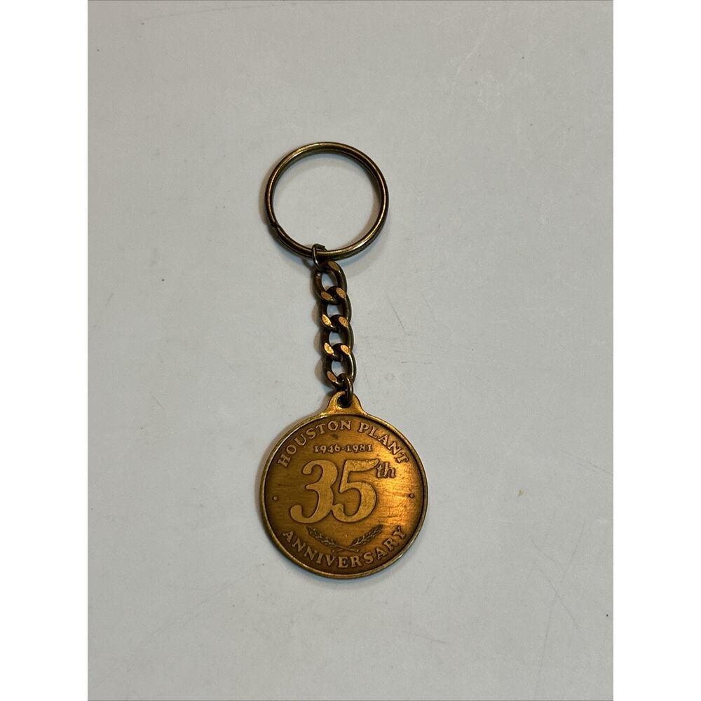 Dupont Houston Plant 35th Anniversary Key Chain 1946-1981